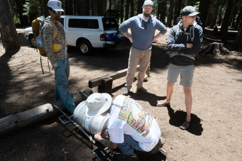 The third keg run on the trail