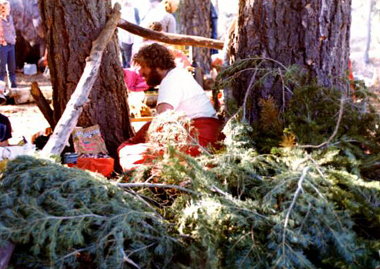 Tom Caton at camp